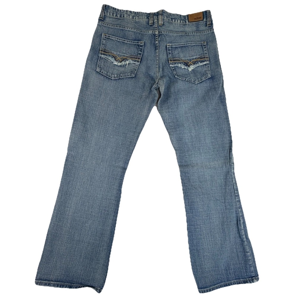 Urban Pipeline Relaxed Bootcut Men's Jeans Sz 36x34 Western Light Wash Blue